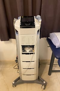 Ultrasound and vacuum electrotherapy equipment used during my physiotherapy