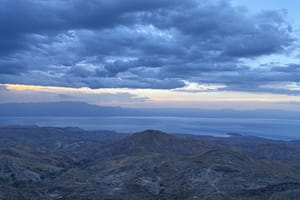 Rocky hills and dry landscape in Arta, Djibouti